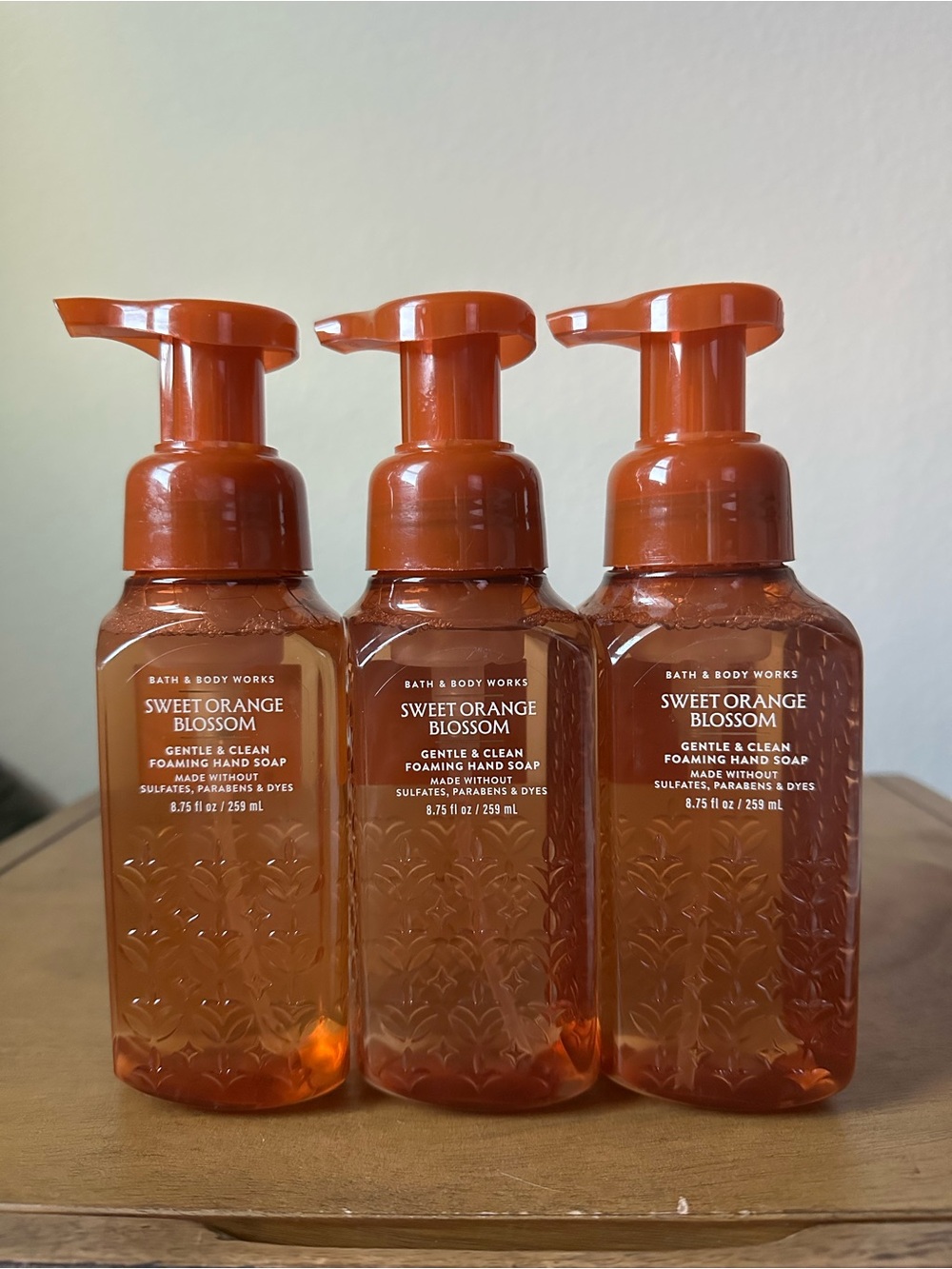 X3 Bath & Body Works Sweet Orange Blossom Foaming Hand Soaps NEW